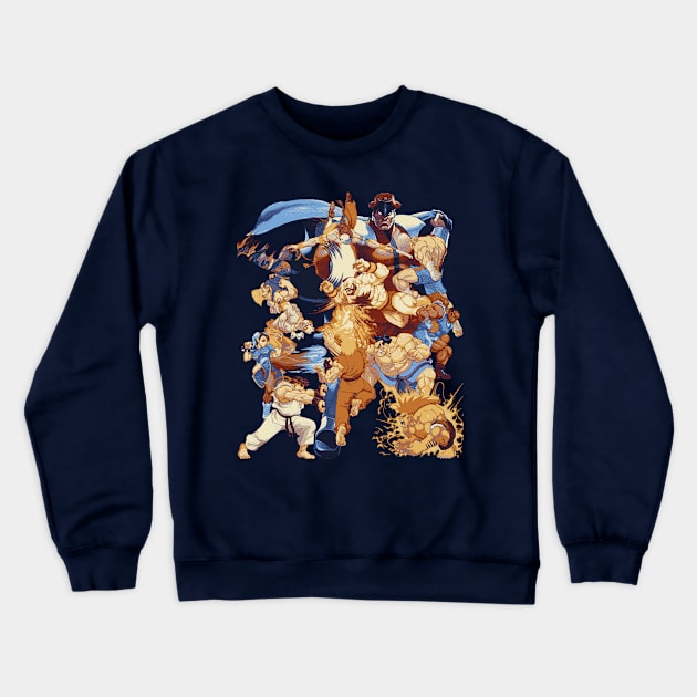 Street pixelated attacks Crewneck Sweatshirt by EagleFlyFree